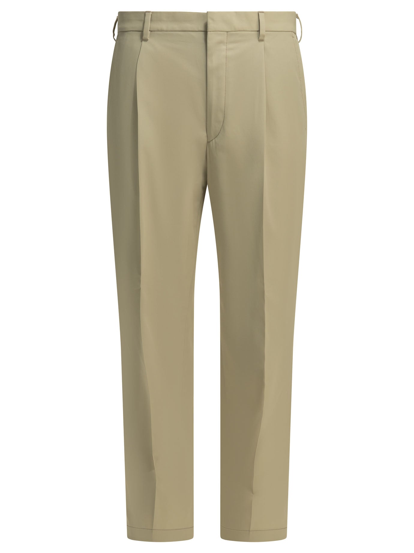 Prada Tailored pants with logo - Beige
