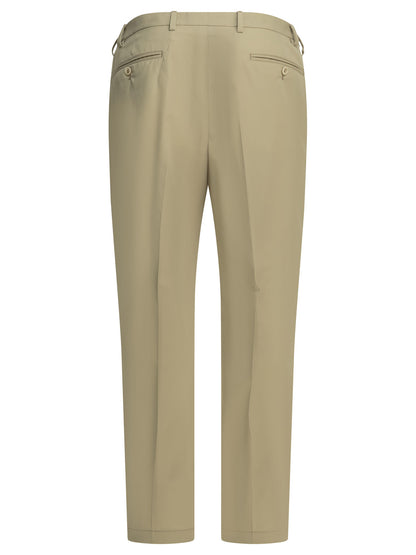 Prada Tailored pants with logo - Beige