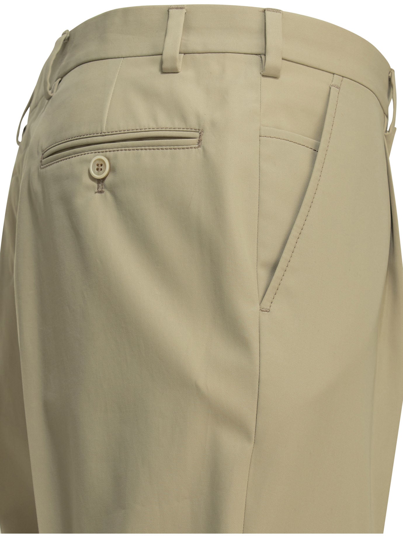 Prada Tailored pants with logo - Beige