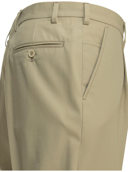 Prada Tailored pants with logo - Beige