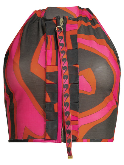 Pucci "Marmo" Crop top - Pink