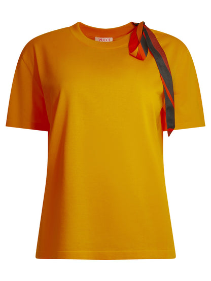 Pucci Knitted crew neck T-shirt - Orange