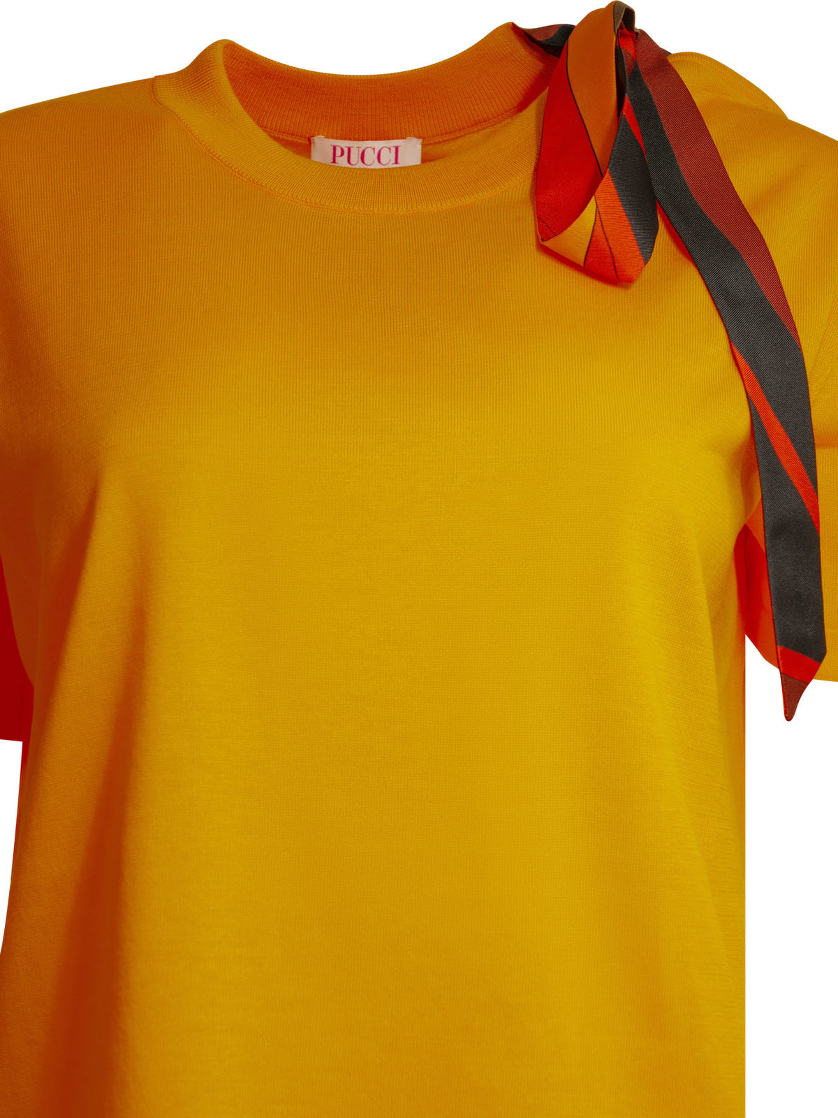 Pucci Knitted crew neck T-shirt - Orange