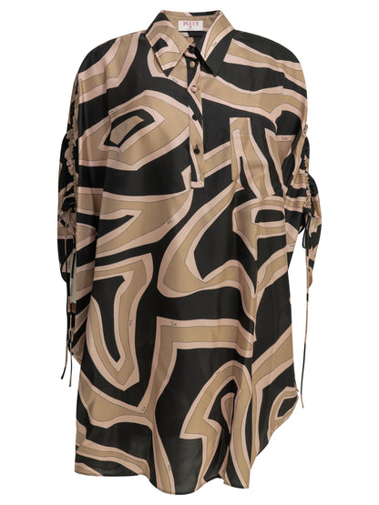 Pucci "Labirinto" short kaftan dress - Pink