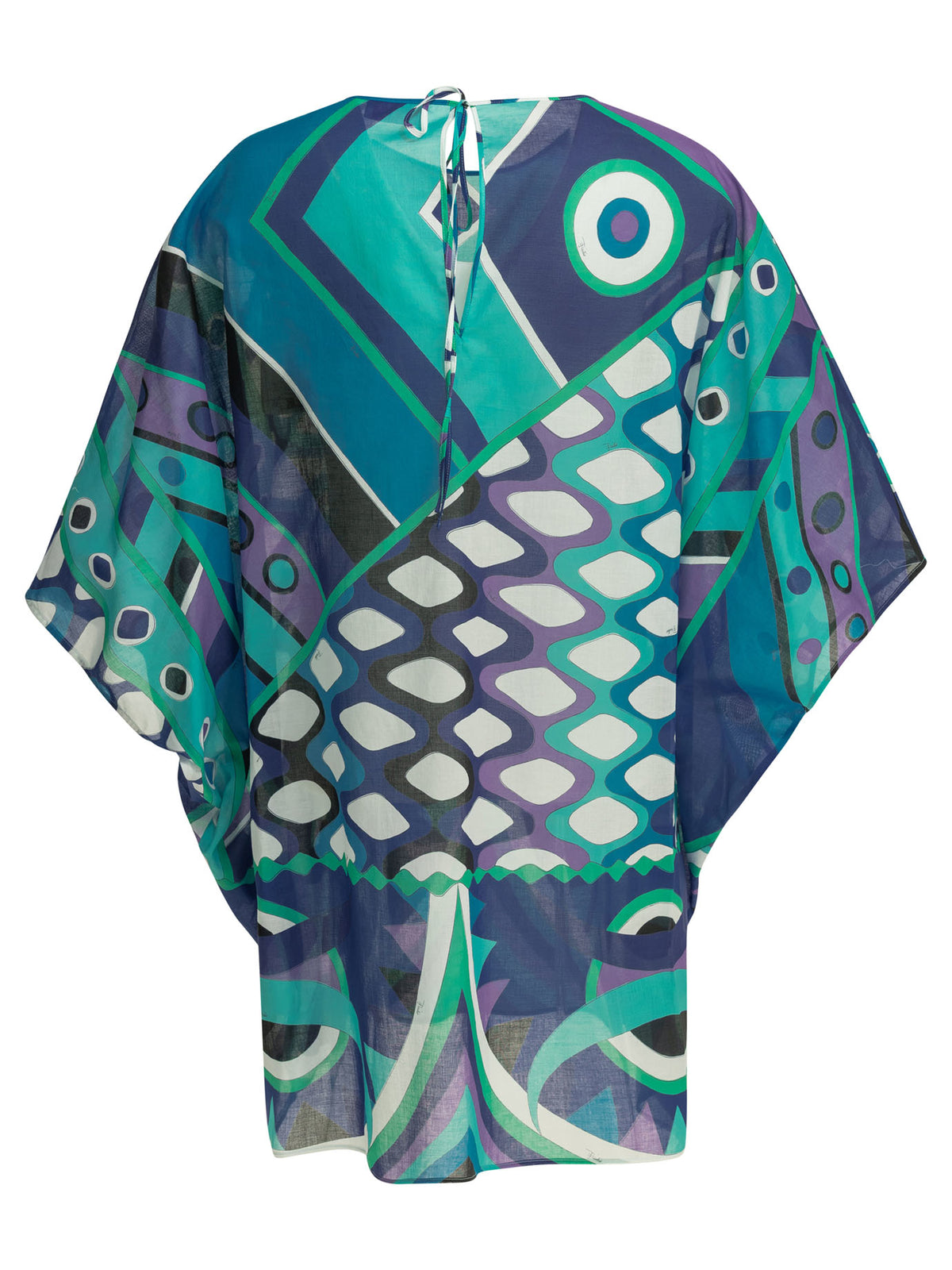 Pucci "Vivara" Short caftan dress - Blue