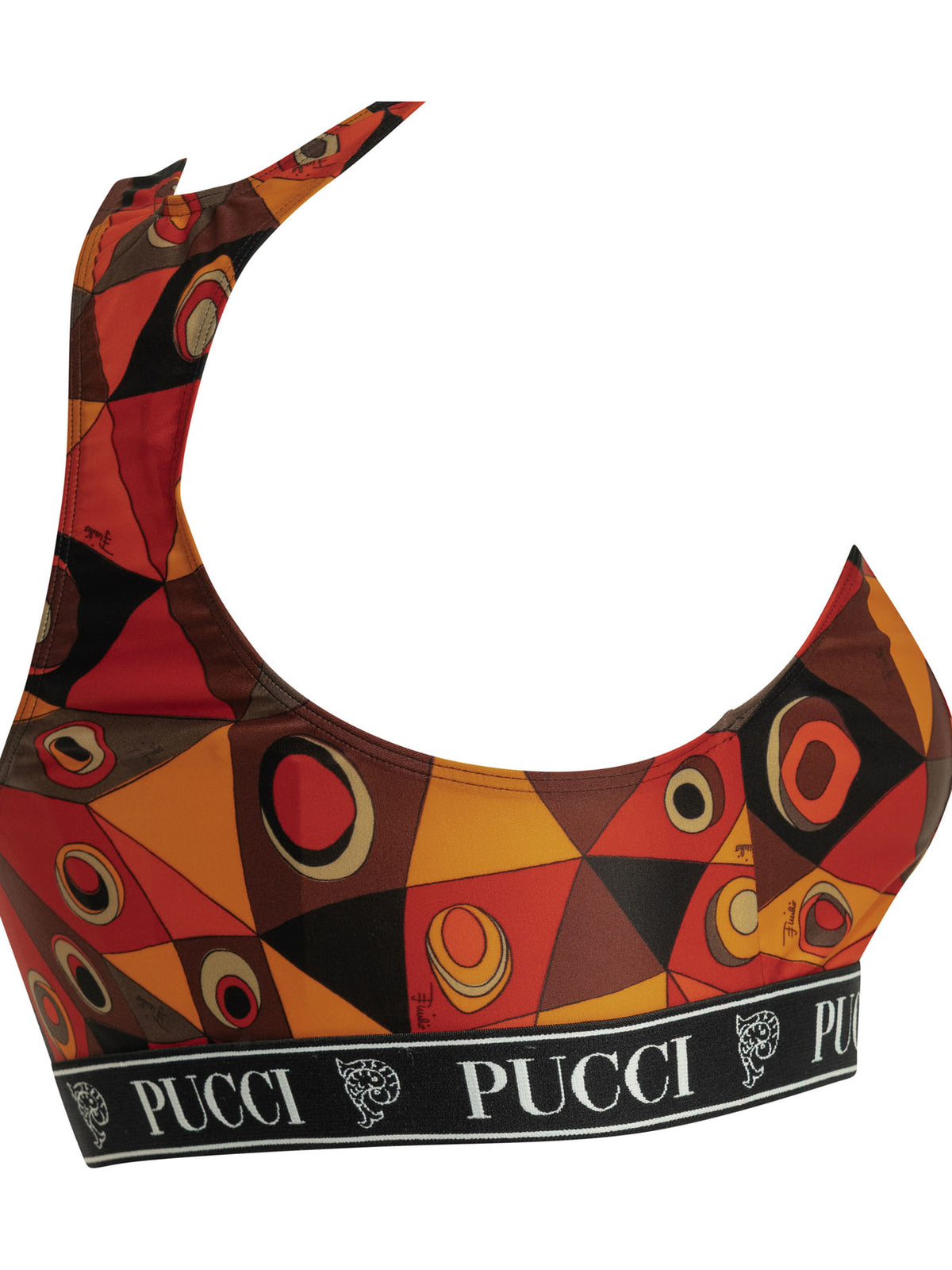 Pucci "Occhi" Top bra - Orange