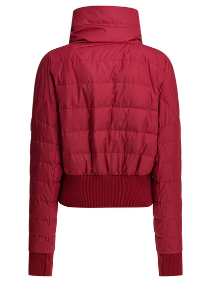 Rick Owens "Cropped" Down Jacket x Moncler - Red