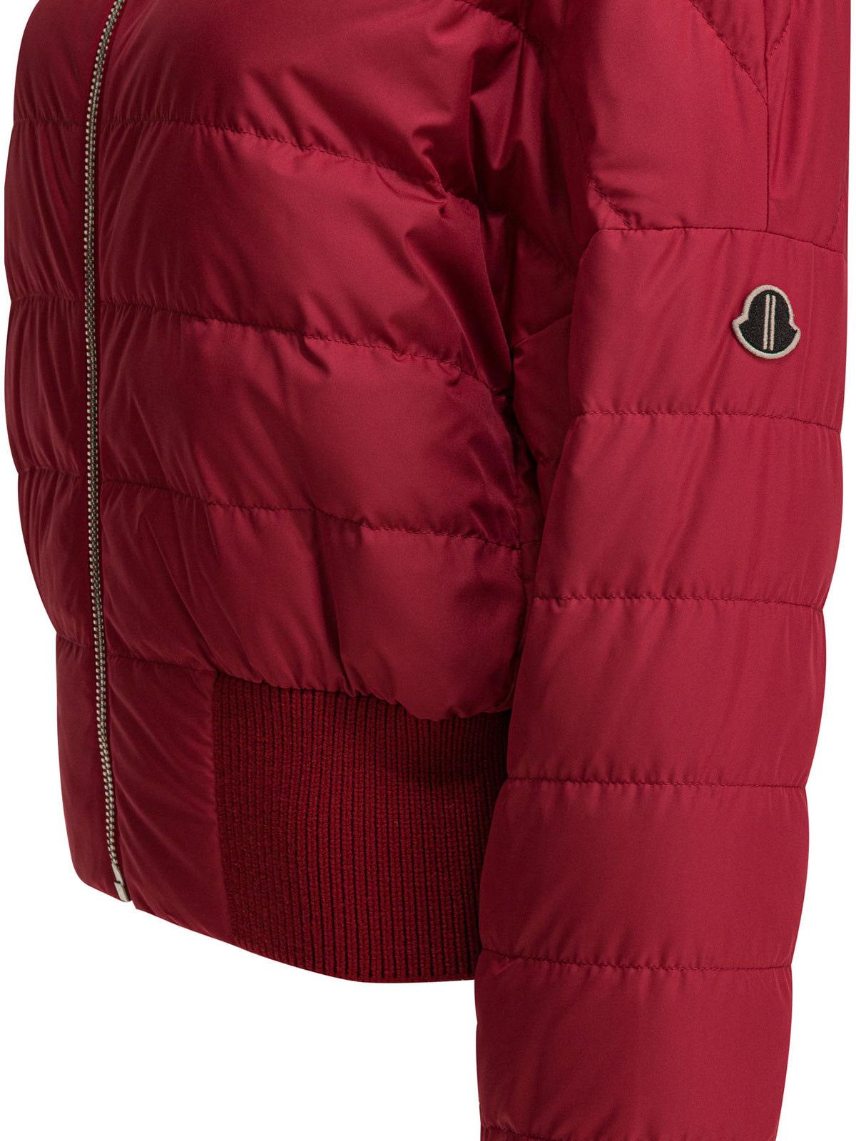 Rick Owens "Cropped" Down Jacket x Moncler - Red
