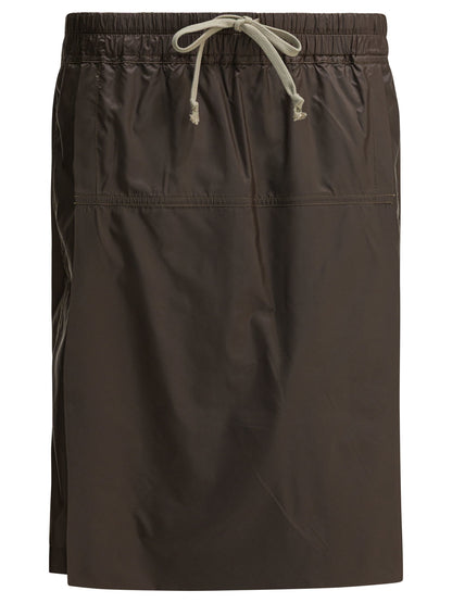 Rick Owens "Kiltshorts" x Moncler shorts - Brown