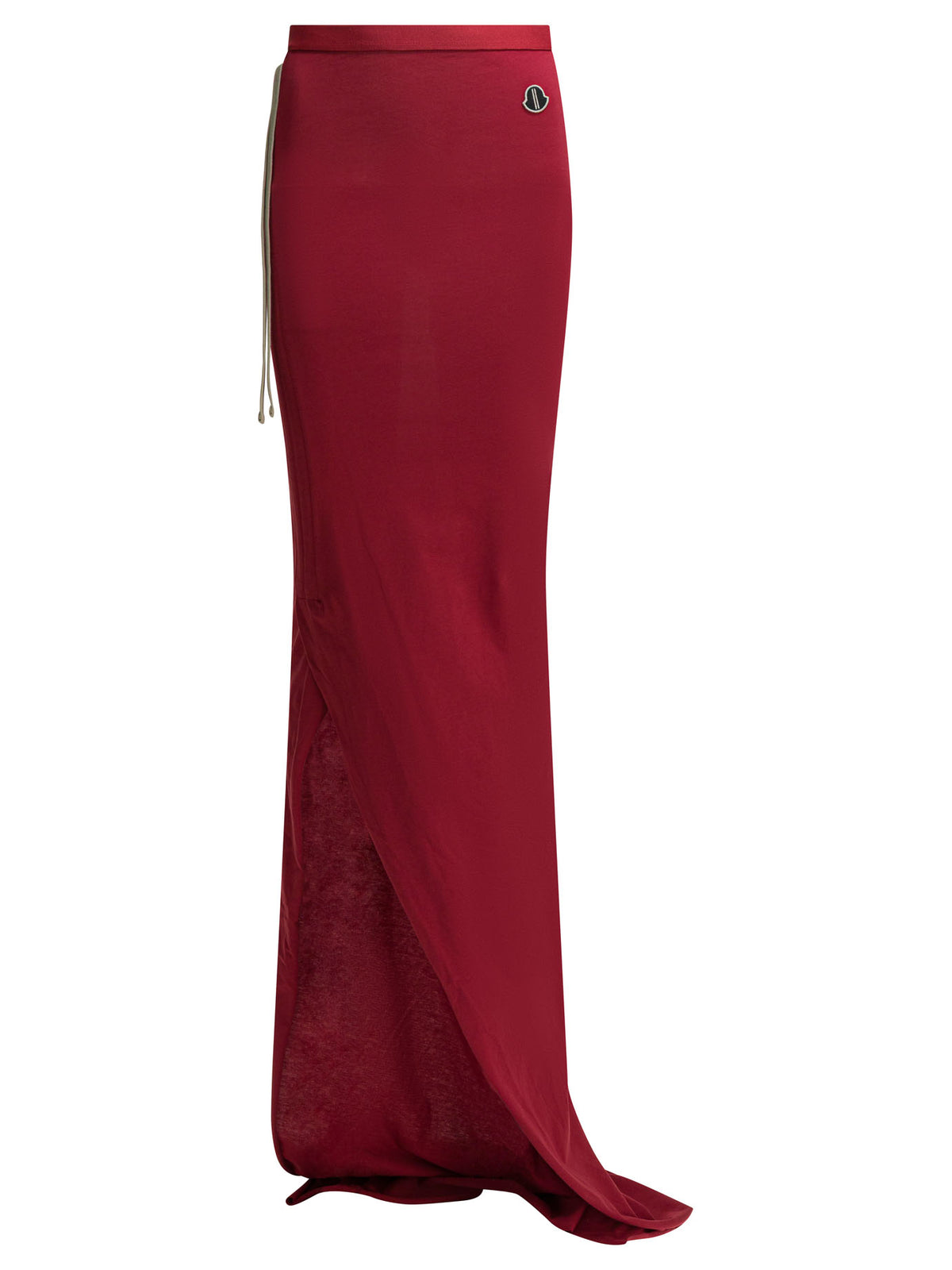 Rick Owens Long skirt "Adjustable" x Moncler - Red