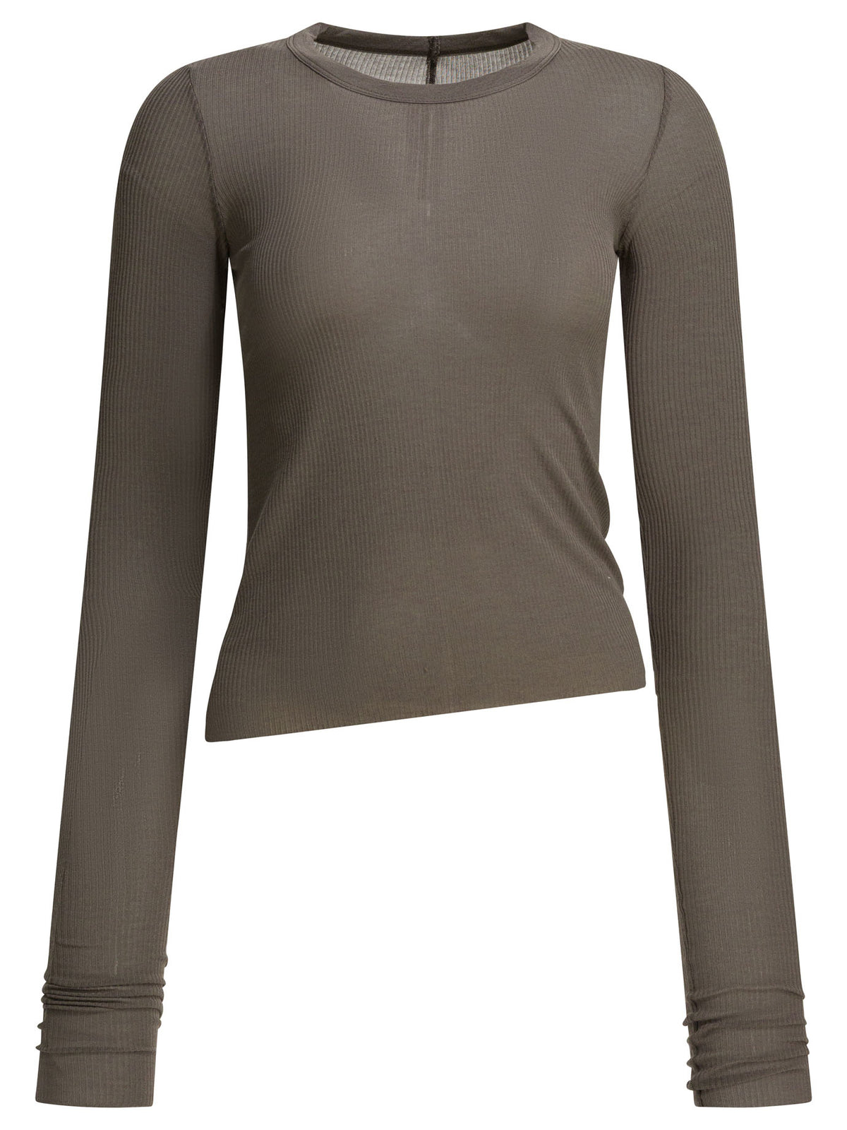Rick Owens Silk-blend crew-neck T-shirt - Grey