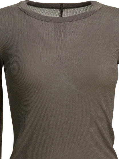 Rick Owens Silk-blend crew-neck T-shirt - Grey