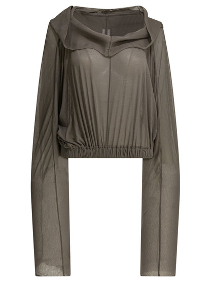 Rick Owens Cropped hoodie - Grey