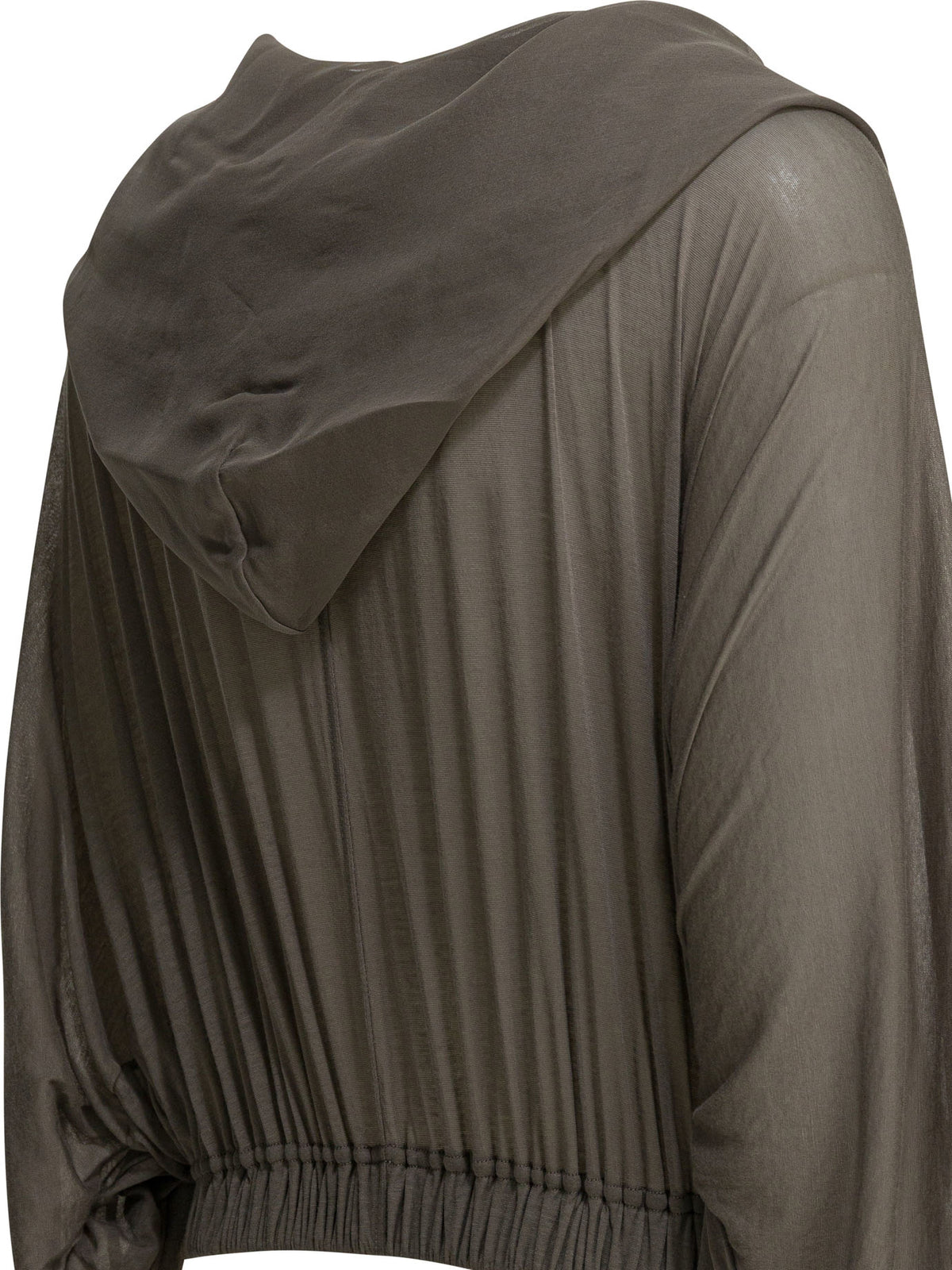 Rick Owens Cropped hoodie - Grey