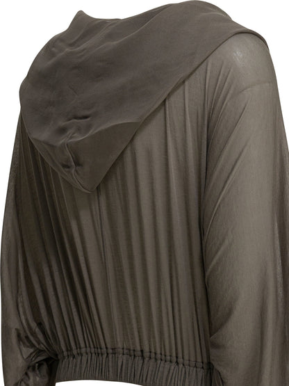 Rick Owens Cropped hoodie - Grey