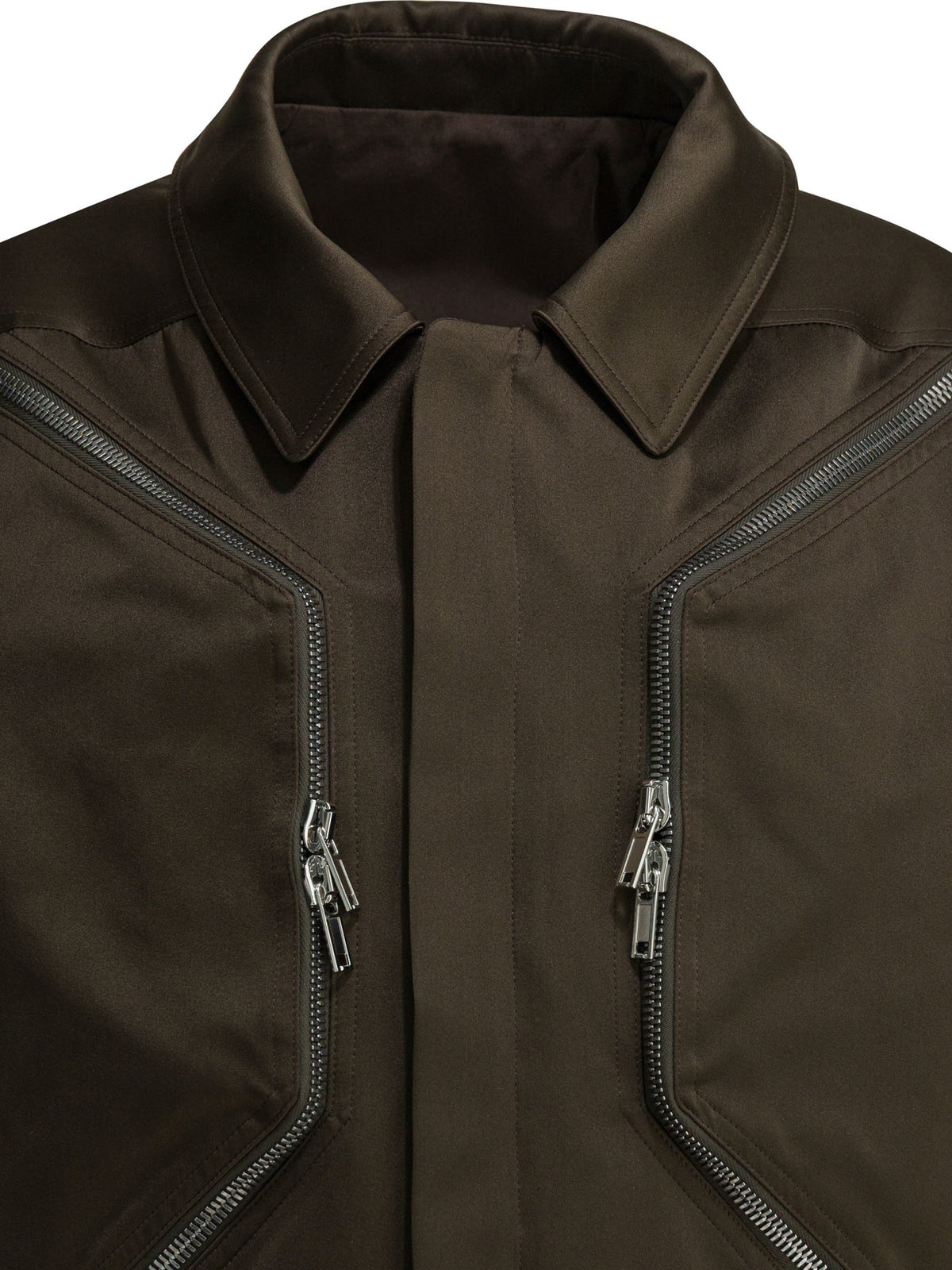 Rick Owens "Heizmer Mac" Jacket - Brown