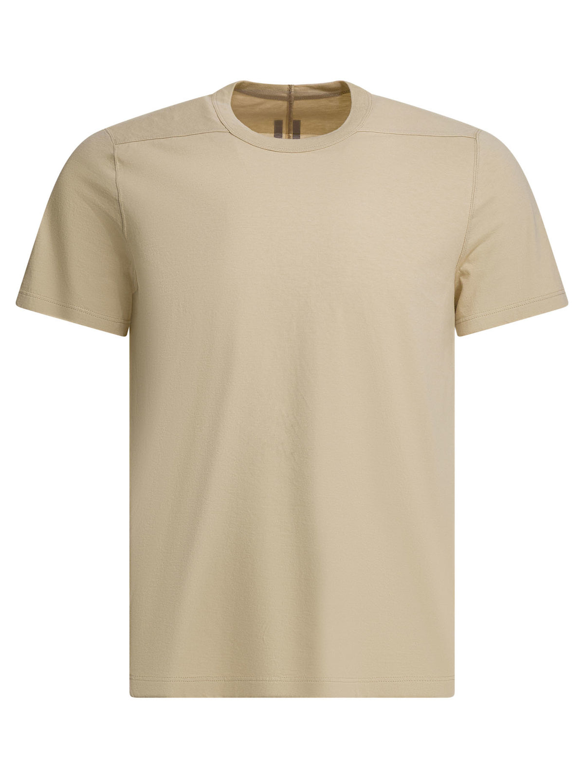 Rick Owens "Temple Short Level T" Crewneck T-shirt - Beige