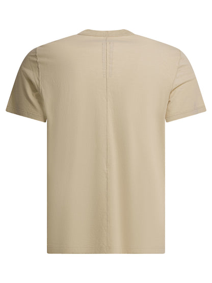Rick Owens "Temple Short Level T" Crewneck T-shirt - Beige