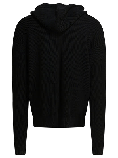 Rick Owens "Temple" zippered sweater - Black
