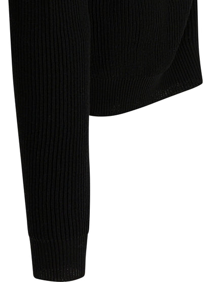 Rick Owens "Temple" zippered sweater - Black