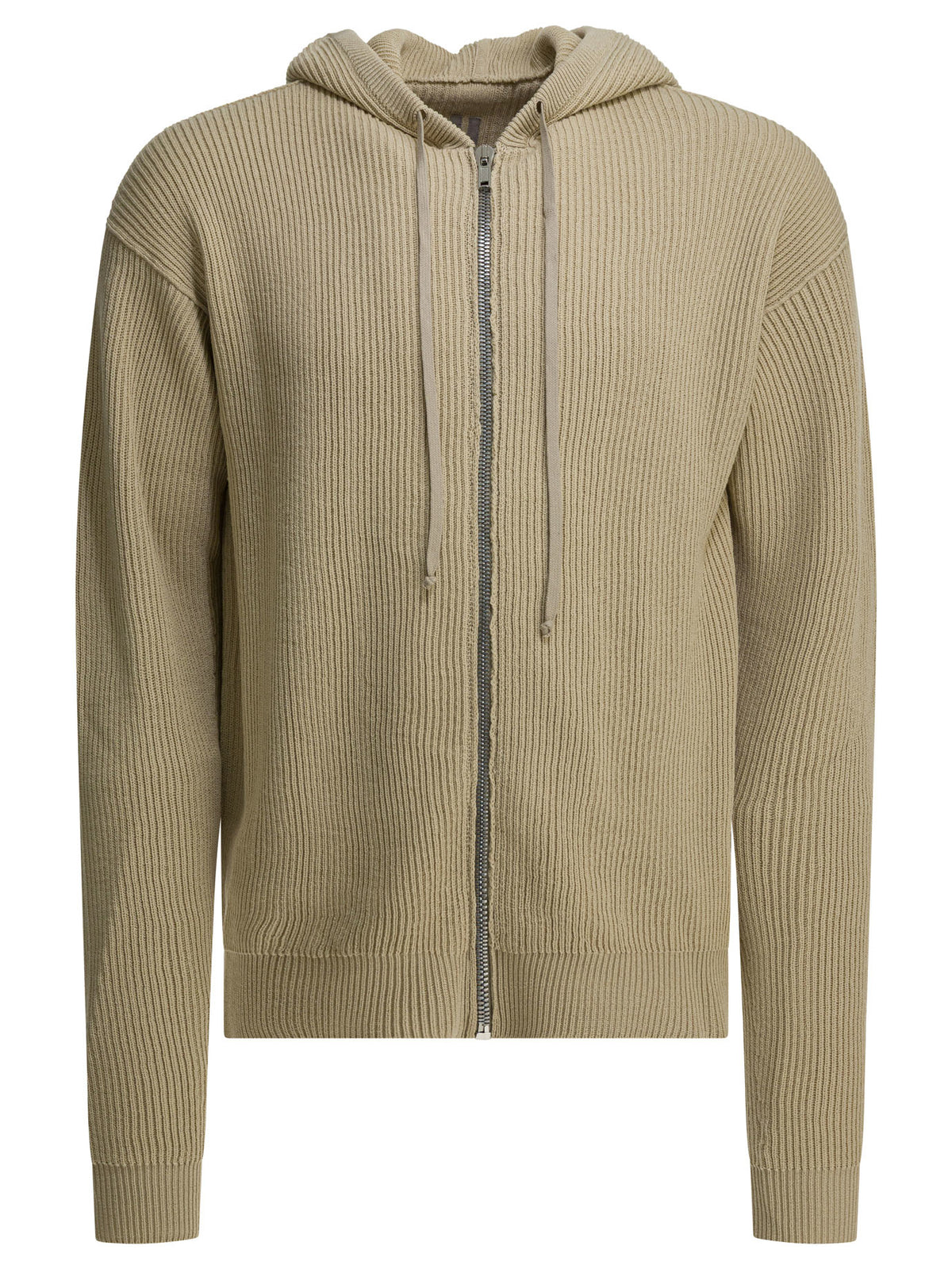 Rick Owens "Temple" zippered sweater - Beige