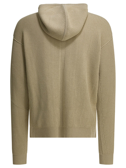 Rick Owens "Temple" zippered sweater - Beige
