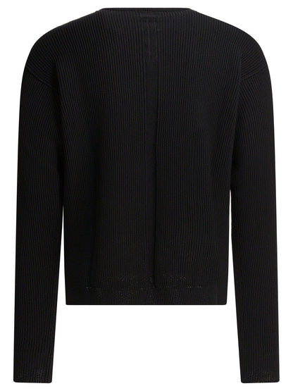 Rick Owens Virgin wool crewneck sweater - Black