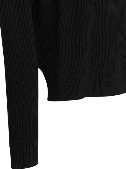 Rick Owens Virgin wool crewneck sweater - Black