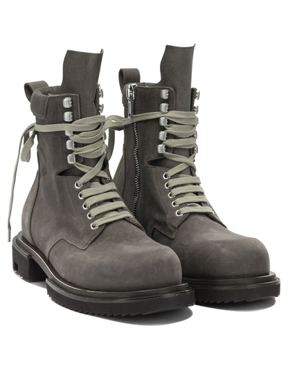 Rick Owens "Low Army Gabe" lace-up boots - Grey