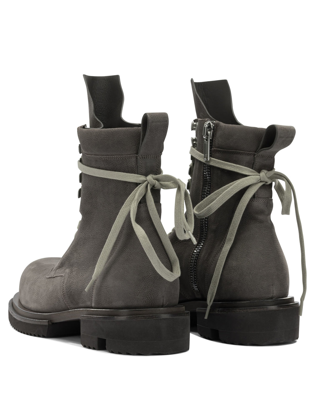 Rick Owens "Low Army Gabe" lace-up boots - Grey