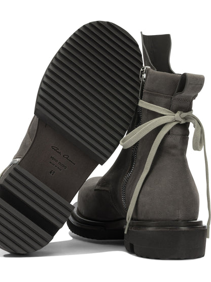 Rick Owens "Low Army Gabe" lace-up boots - Grey