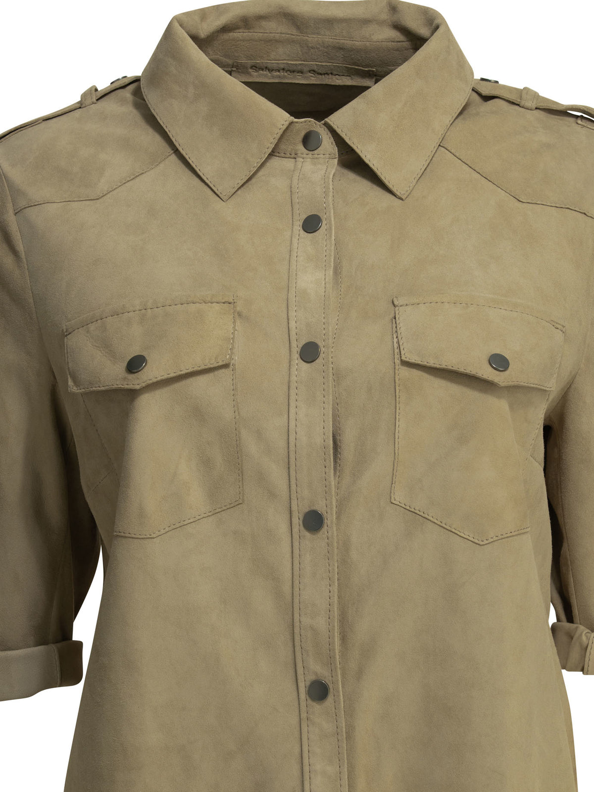 Salvatore Santoro Casual suede shirt - Beige