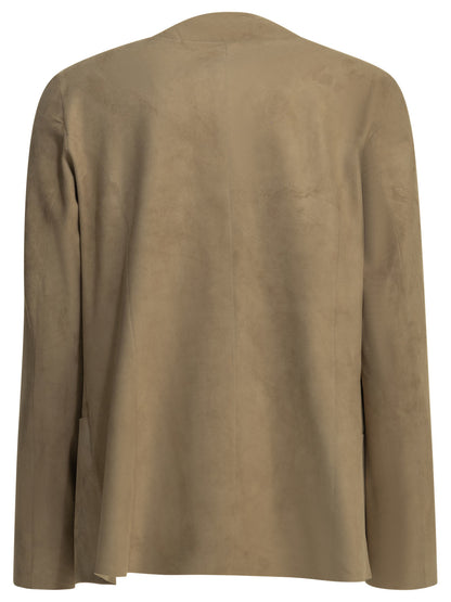 Salvatore Santoro Suede Blazer - Beige