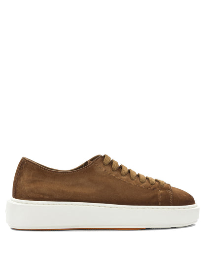 Santoni "Clean Row" low top sneakers - Brown