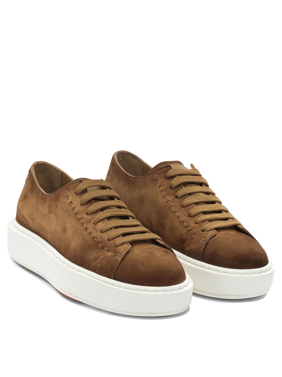 Santoni "Clean Row" low top sneakers - Brown