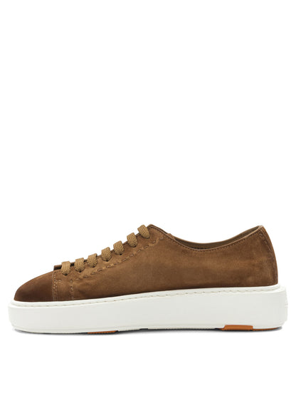 Santoni "Clean Row" low top sneakers - Brown