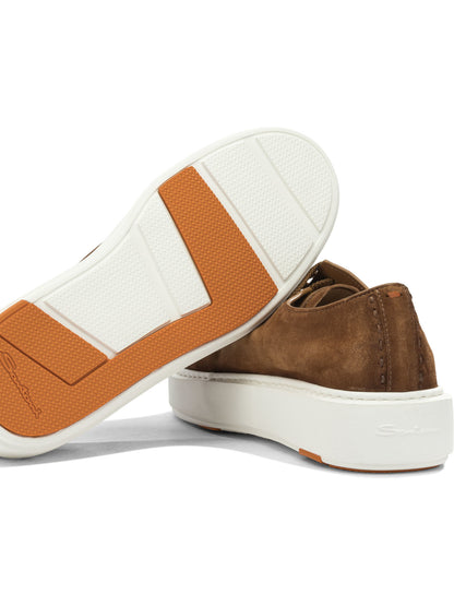 Santoni "Clean Row" low top sneakers - Brown