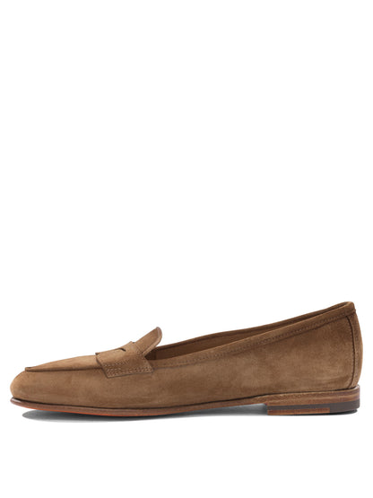 Santoni "Carla" suede loafers - Beige