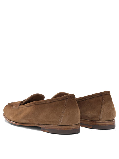 Santoni "Carla" suede loafers - Beige