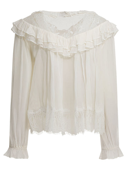 Self-Portrait Lace blouse - White