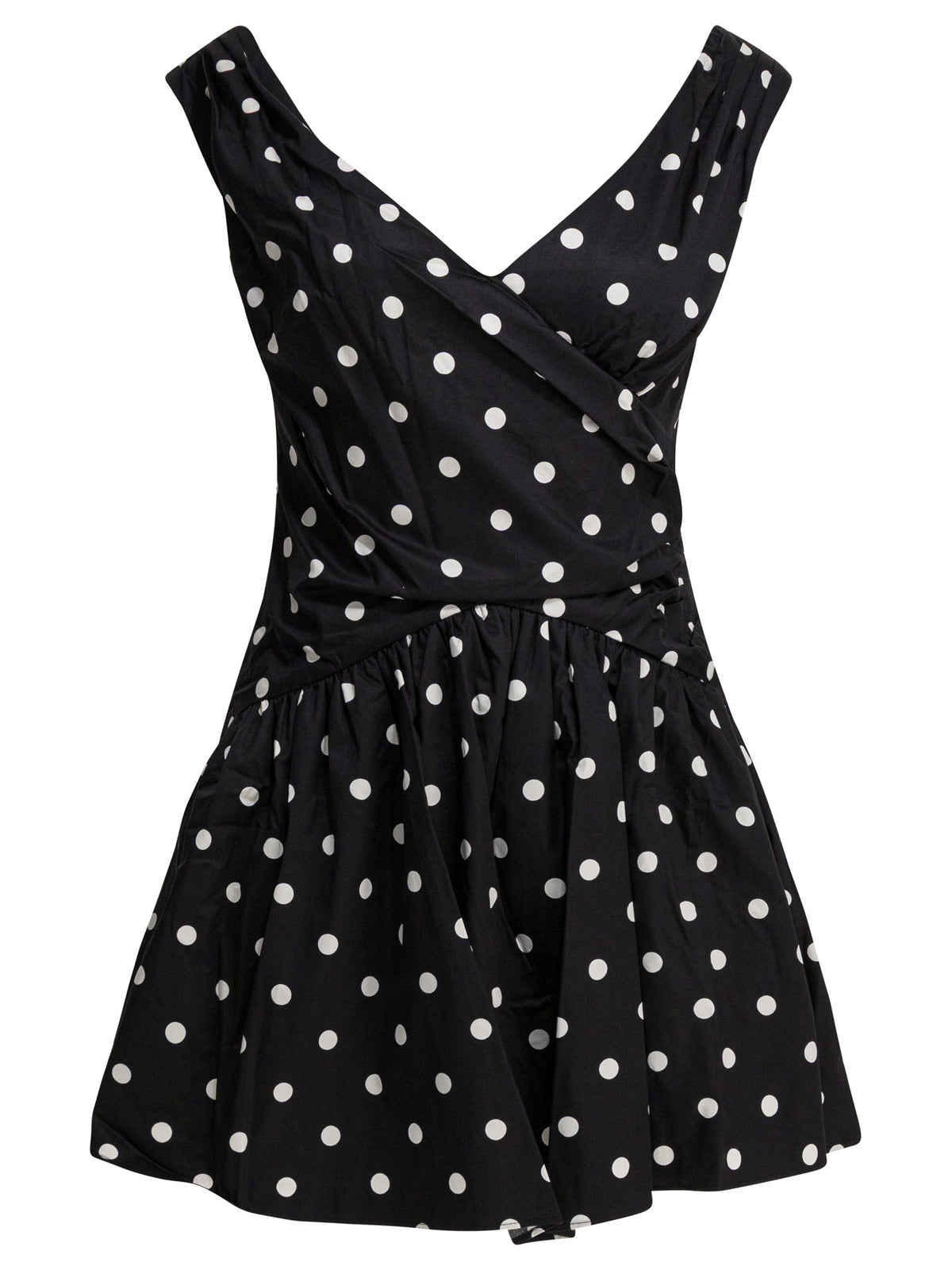 Self-Portrait Short flared dress - Black