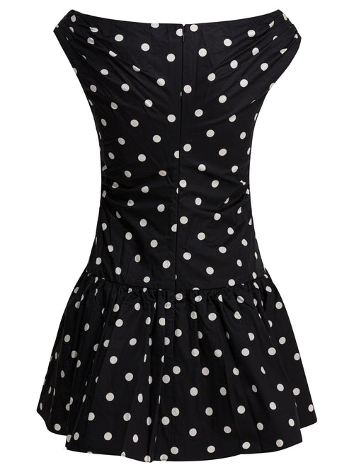 Self-Portrait Short flared dress - Black