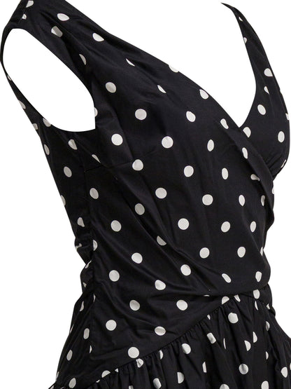 Self-Portrait Short flared dress - Black