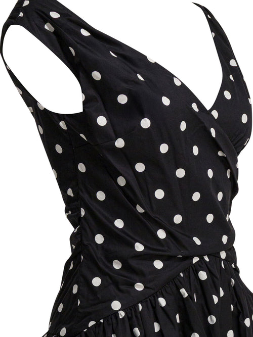 Self-Portrait Short flared dress - Black