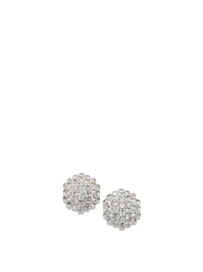 Self-Portrait Earrings with crystals - Silver