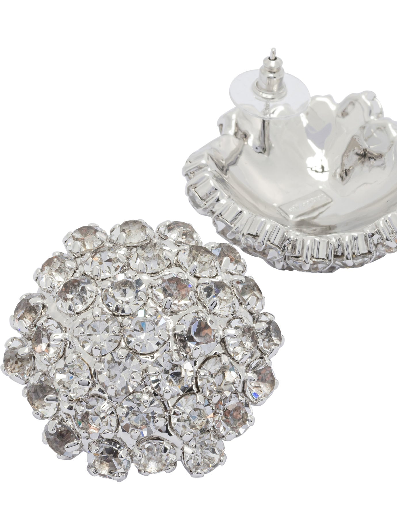 Self-Portrait Earrings with crystals - Silver
