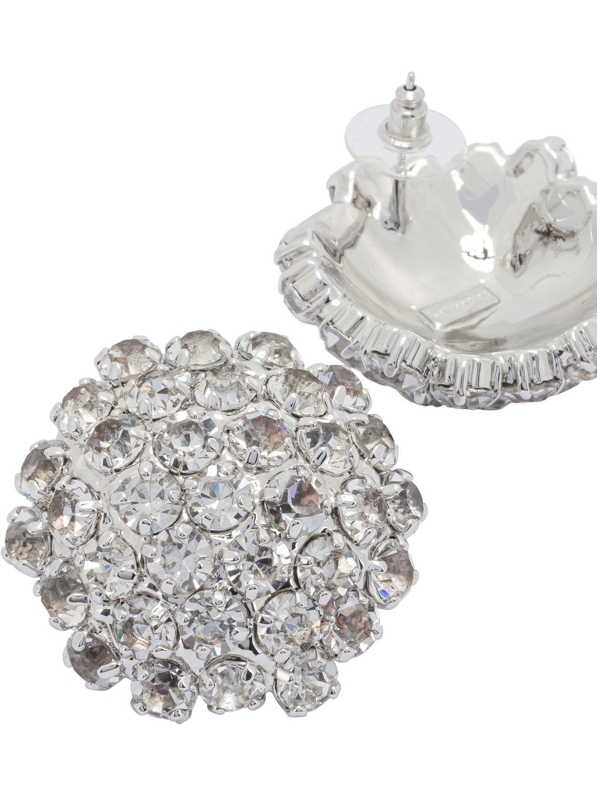 Self-Portrait Earrings with crystals - Silver