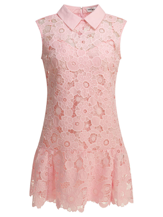 Self-Portrait Short A-line dress - Pink