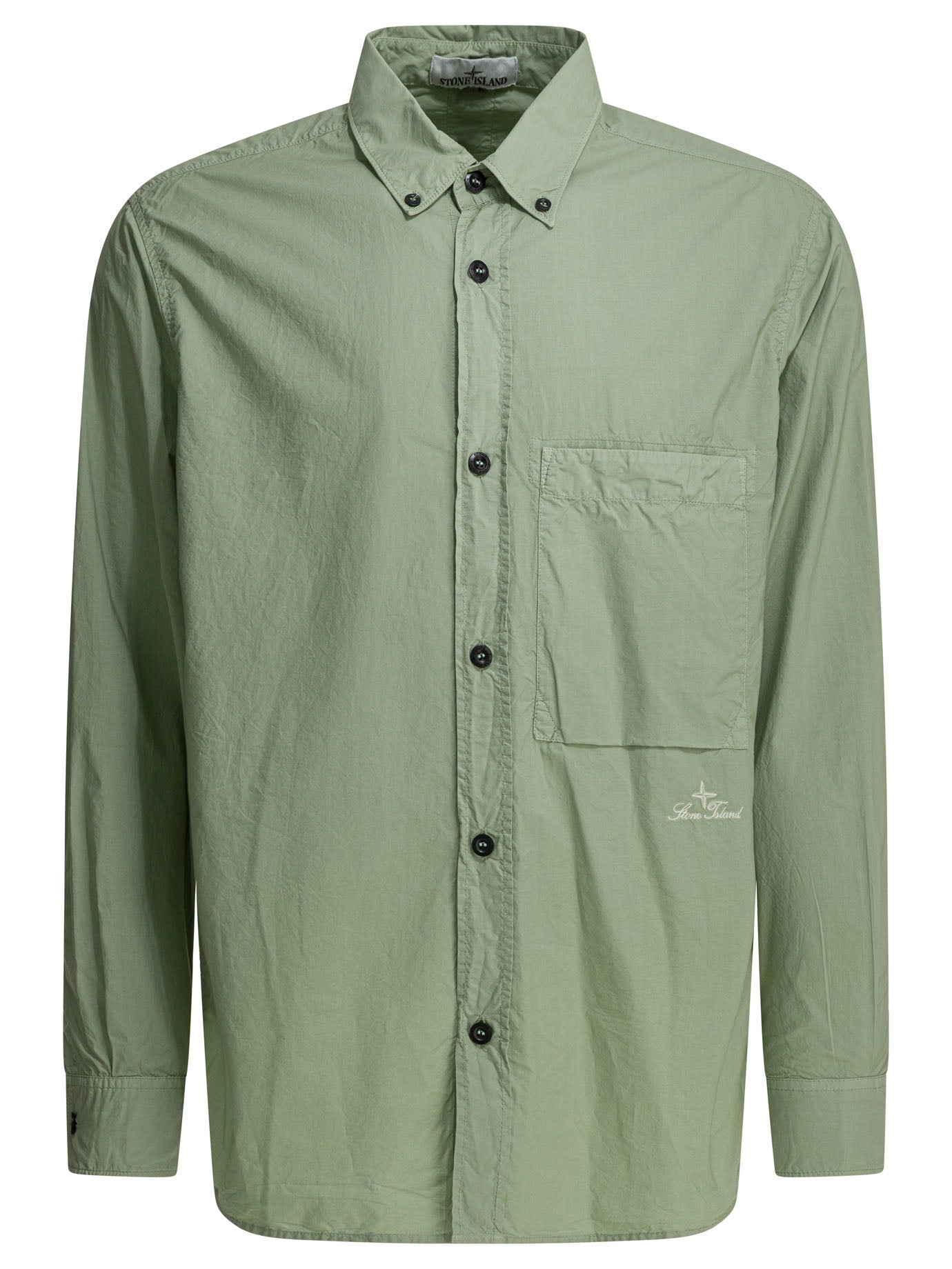 Stone Island Casual shirt with logo - Green
