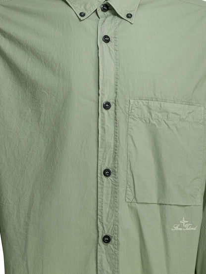 Stone Island Casual shirt with logo - Green